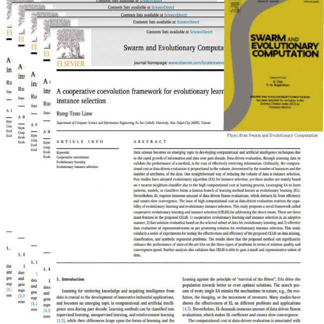 A cooperative coevolution framework for evolutionary learning and instance selection