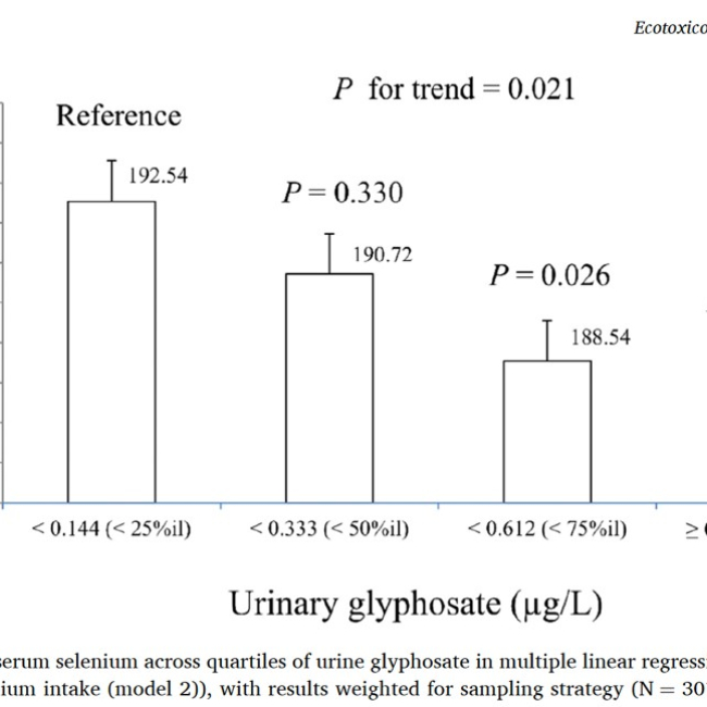 Urinary glyphosate levels and human body homeostasis
